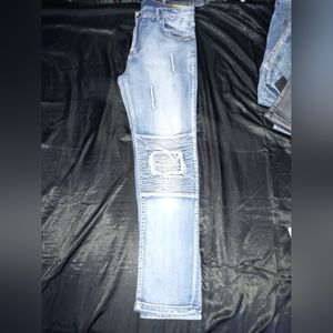 Pacsun blue biker jeans. Sz 36 W36 L36